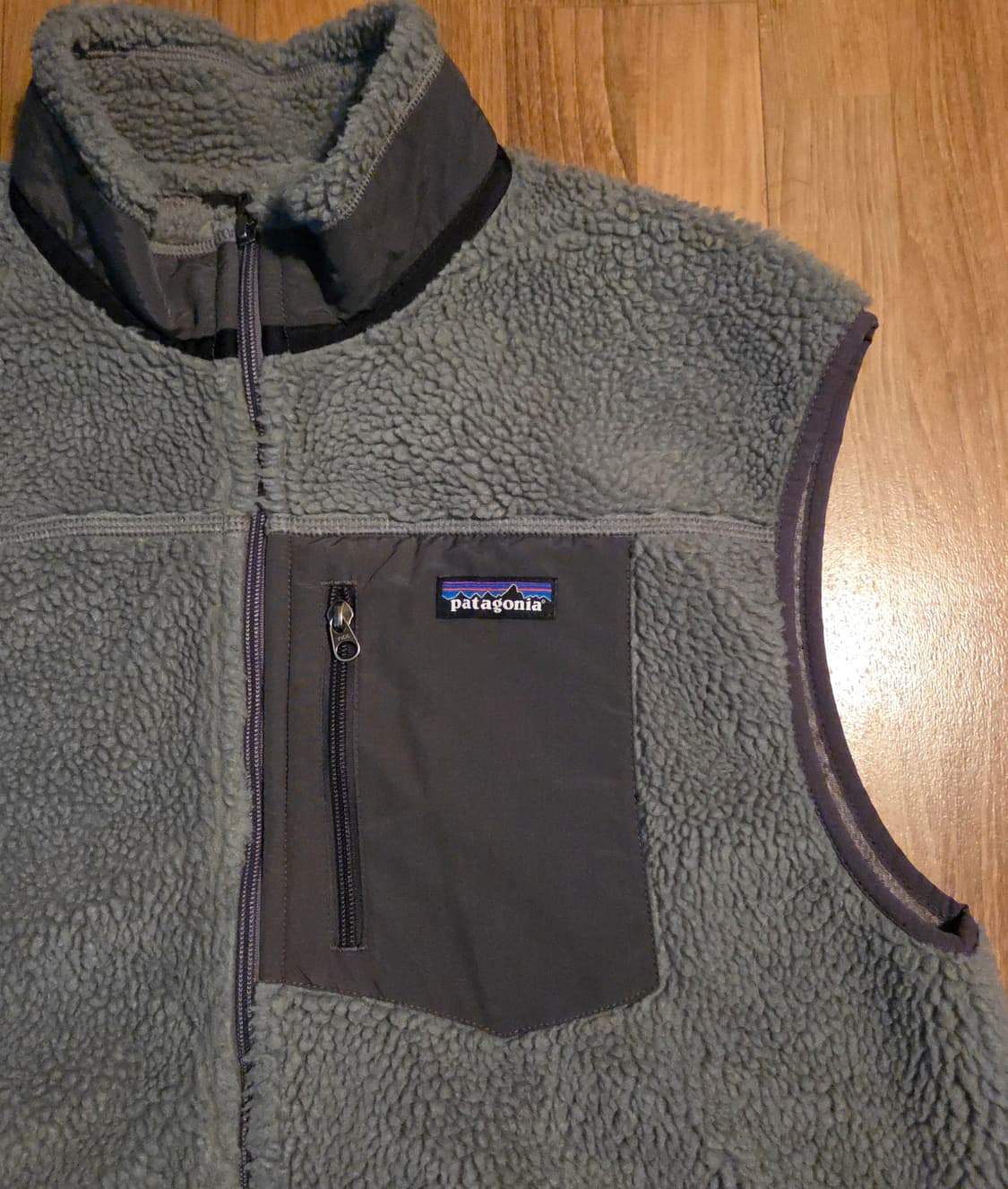 (XL)파타고니아 그레이 레트로 플리스 베스트 신칠라 후리스 상품이미지2