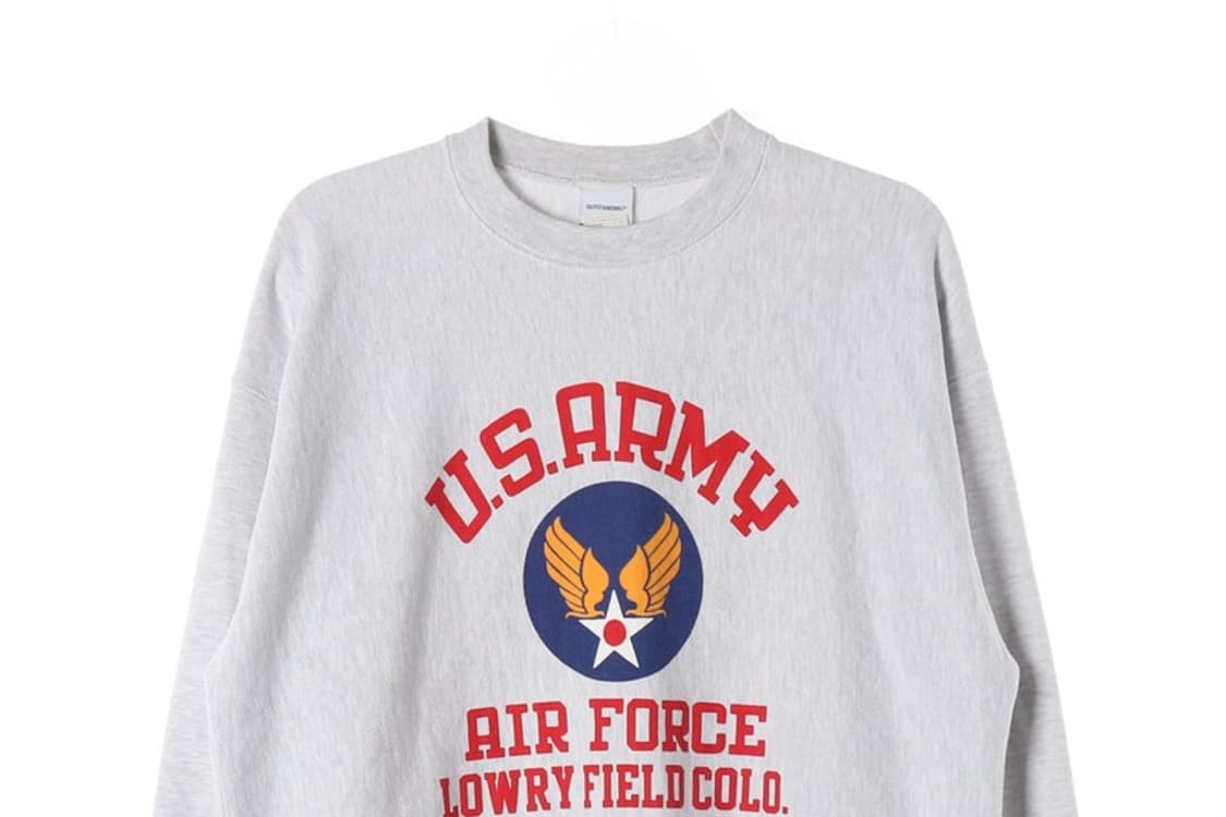 아웃스탠딩 리버스위브 U.S. ARMY AIR FORCE 스웻셔츠 M 상품이미지3