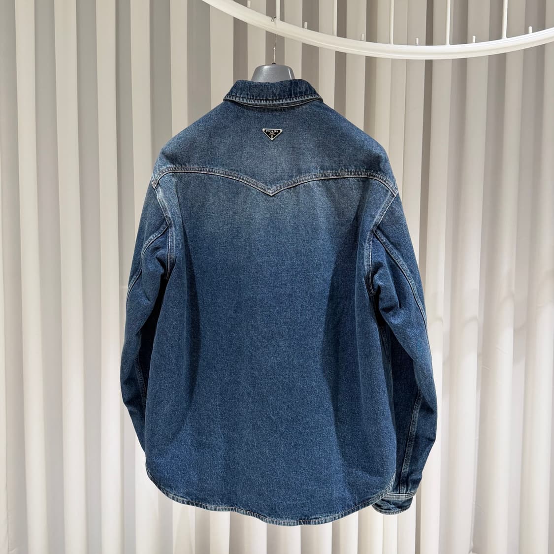 (S+/S) / 프라다 투 포켓 삼각로고 데님 패딩 자켓 상품이미지4
