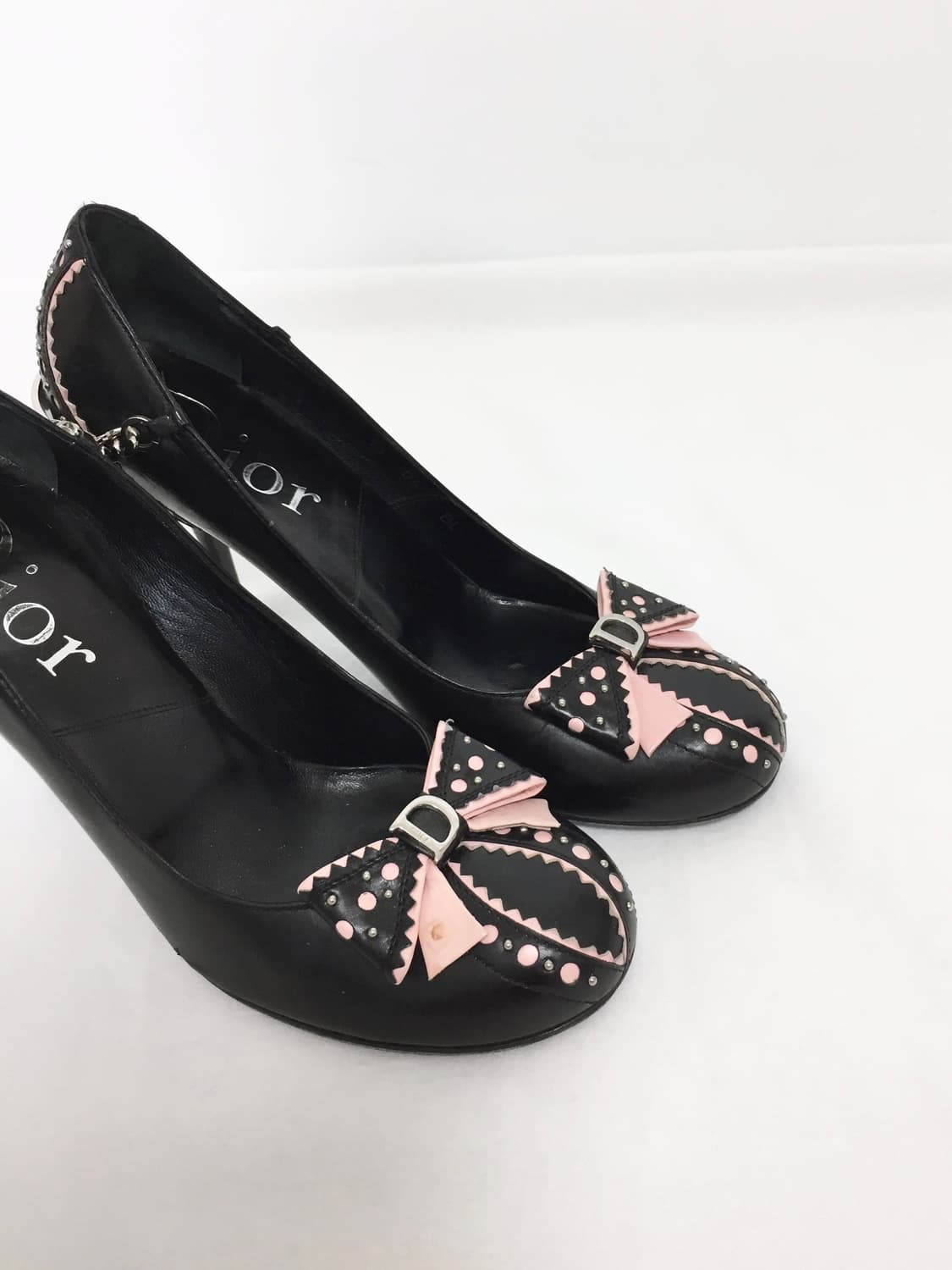 Christian Dior pink Bow leather Pumps 상품이미지3