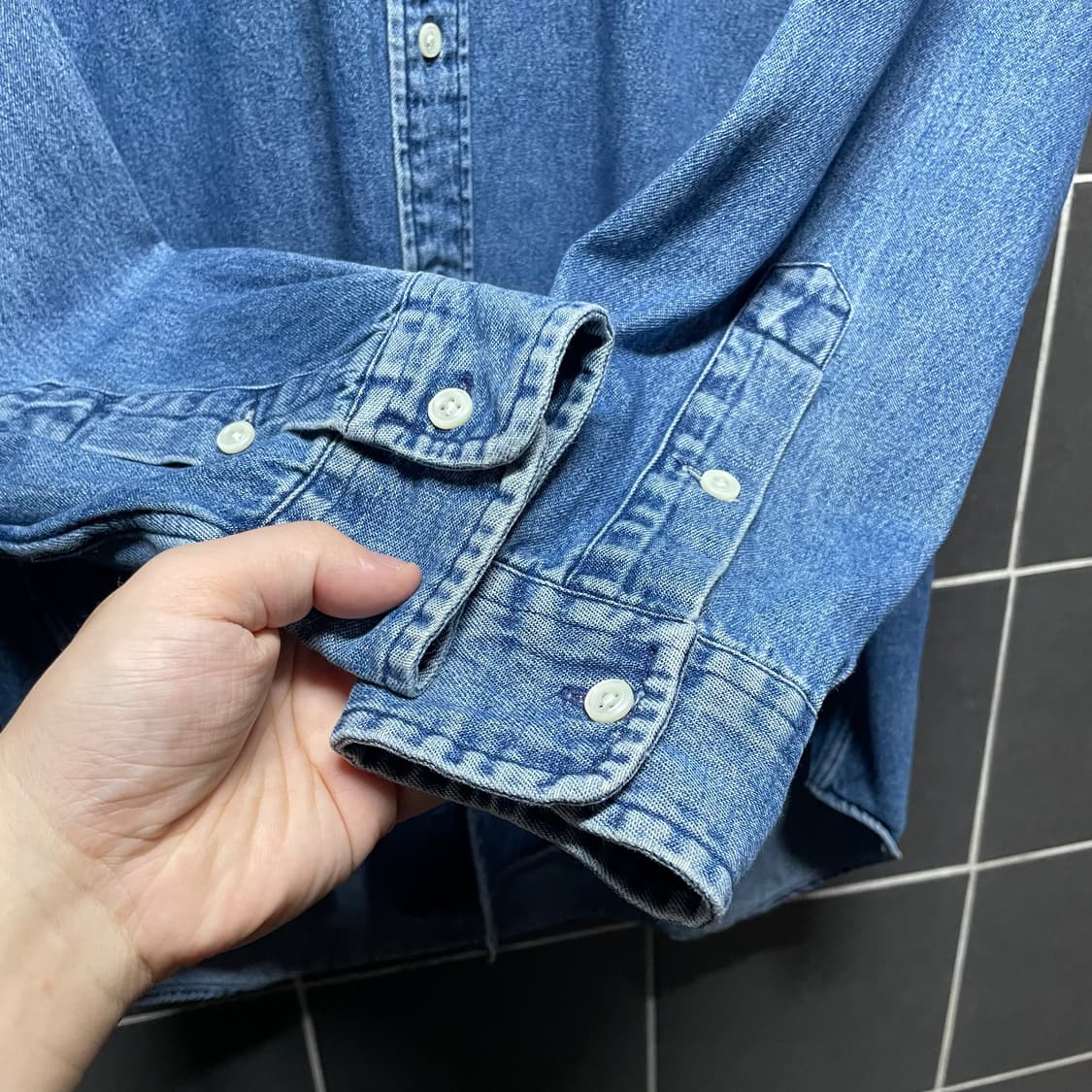 90s 폴로 랄프로렌 블레어 데님 셔츠 상품이미지6