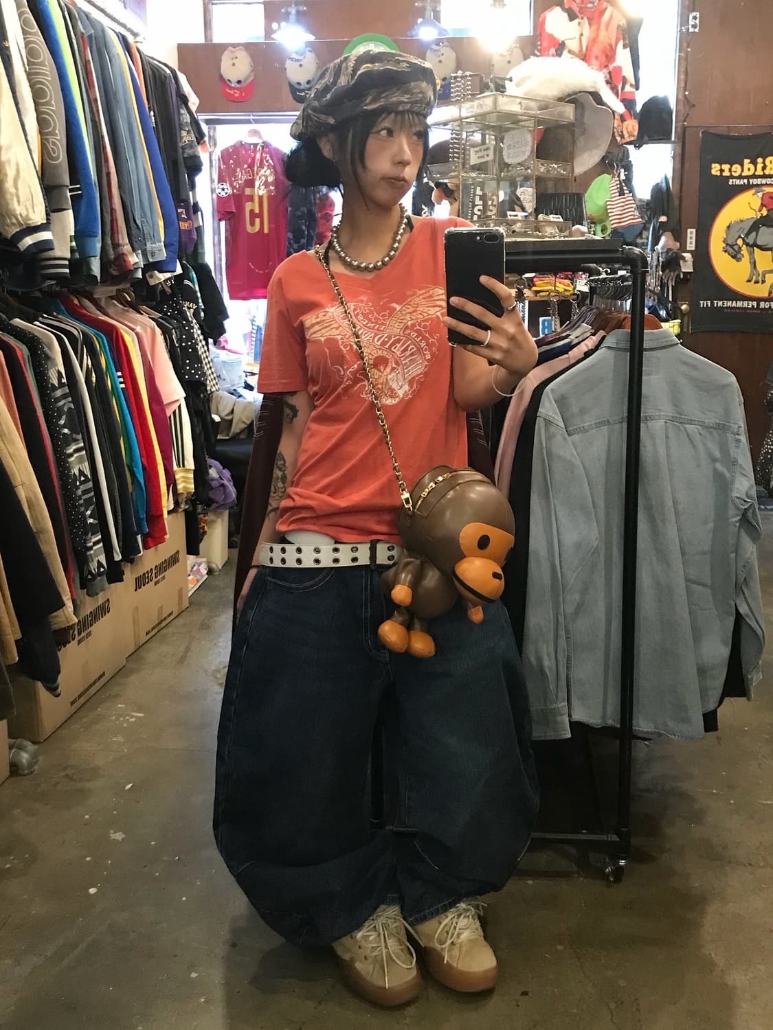 < Harley-Davidson Printing T-shirt > 상품이미지3