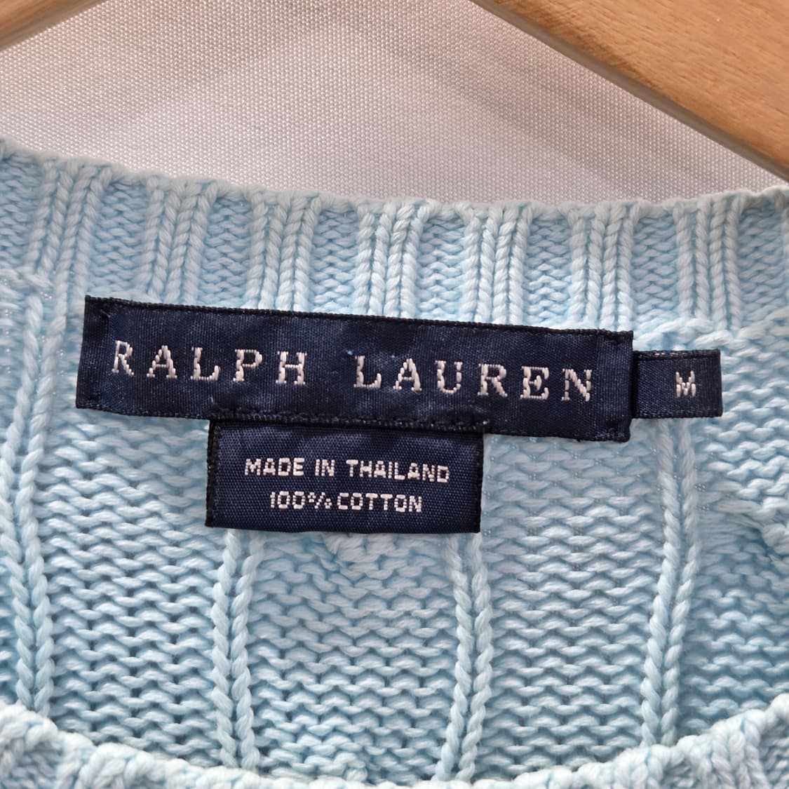 폴로랄프로렌 우먼 코튼 케이블 니트 M 상품이미지3