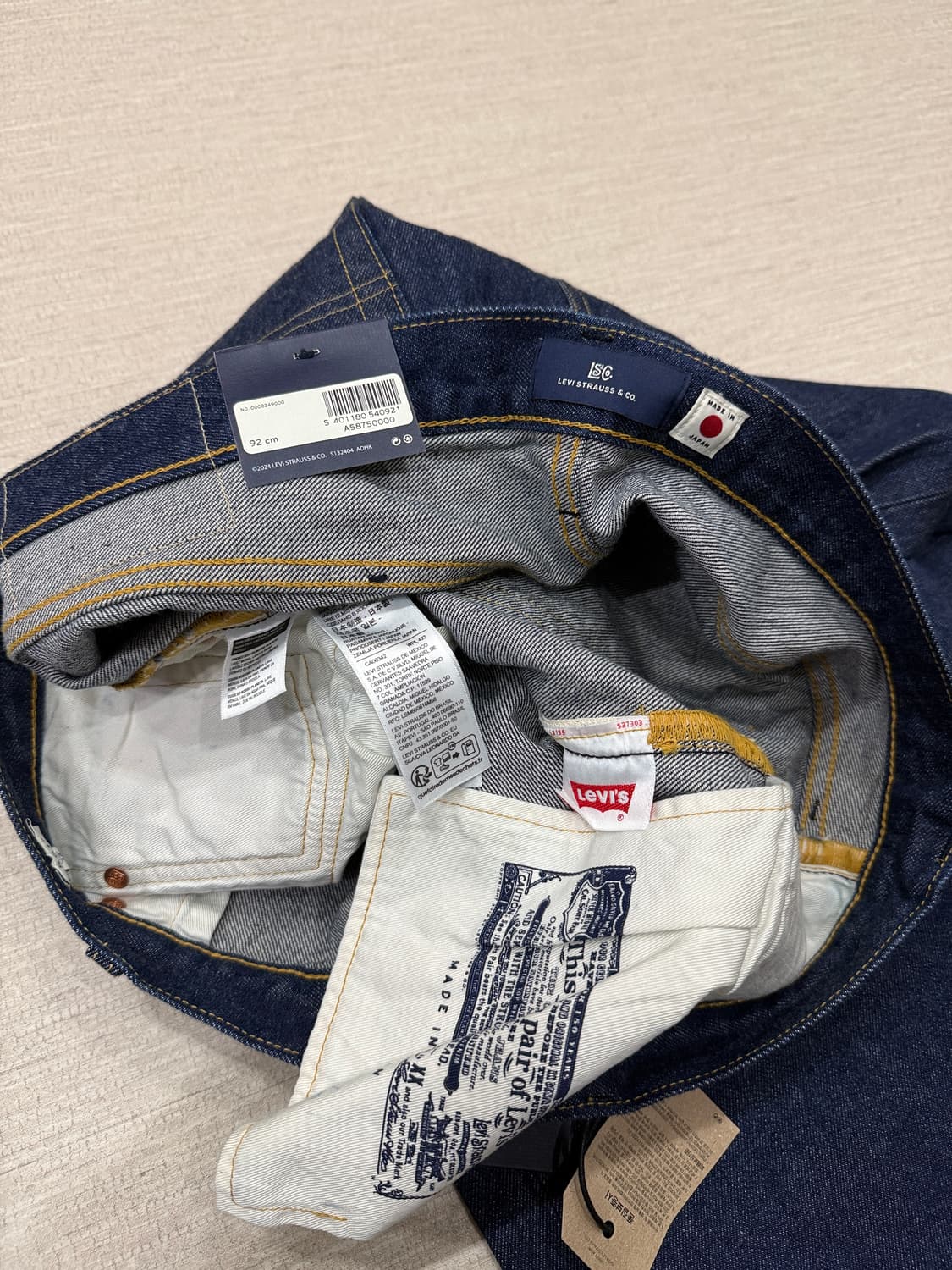 리바이스 블루탭 재팬 80s 501 상품이미지3