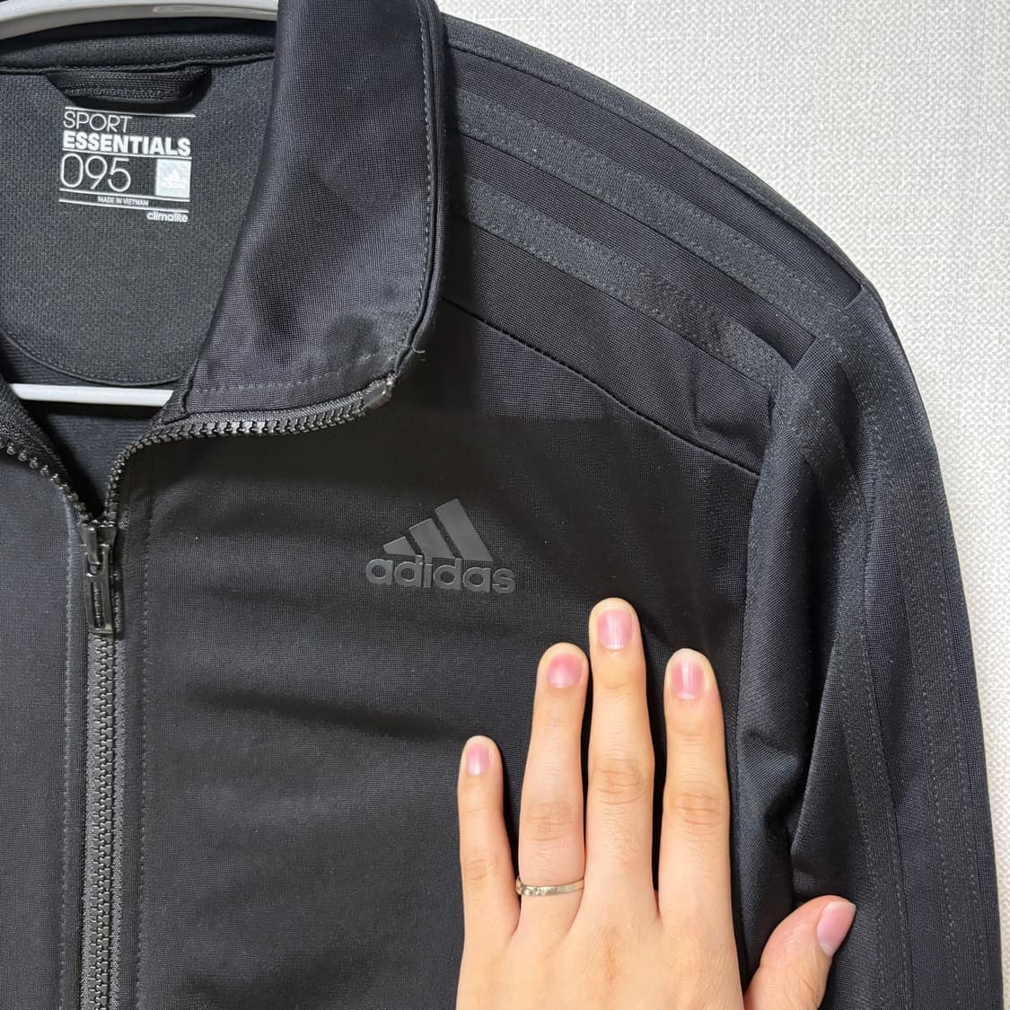아디다스 올블랙 삼선 져지 M 95 상품이미지5