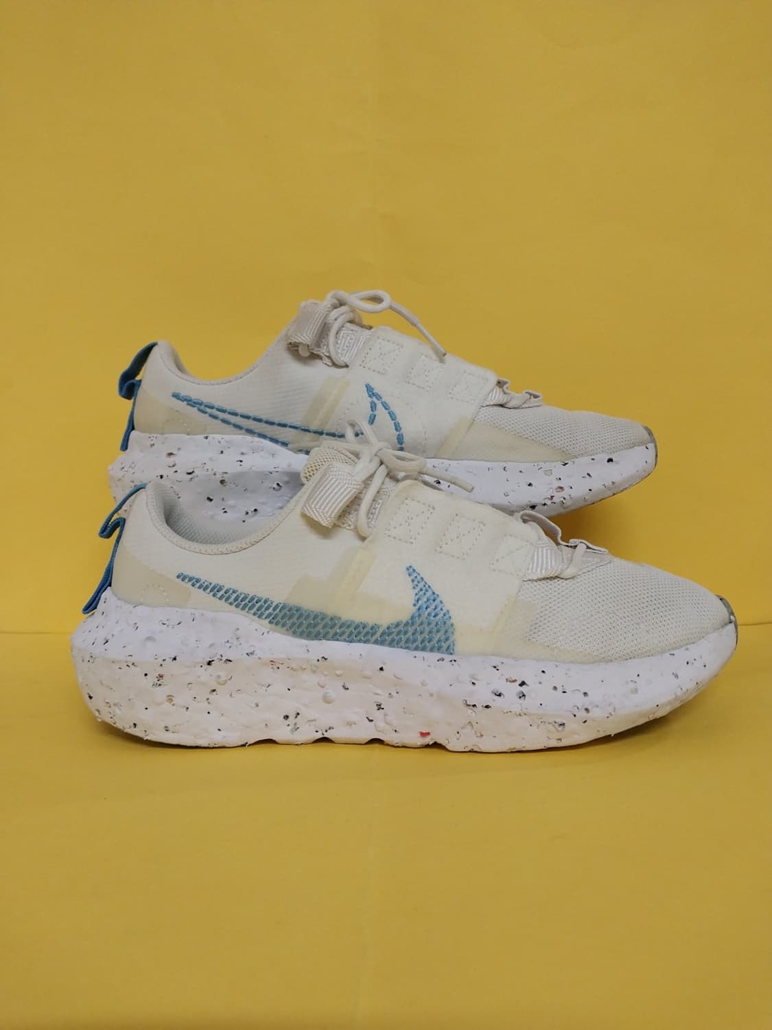 여성 나이키 크레이터 임팩트 화이트 유니버시티블루 운동화 (230) 상품이미지3