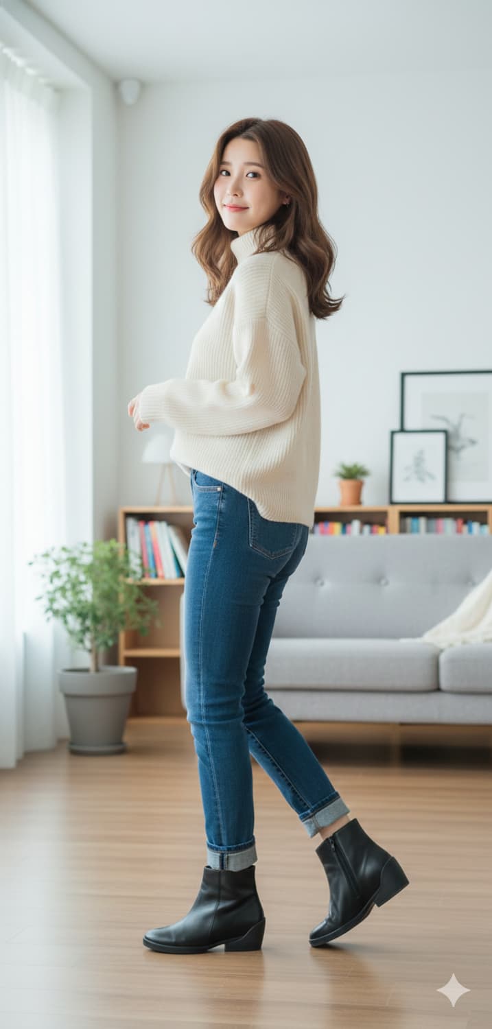 캠퍼 가죽 앵글부츠 상품이미지3