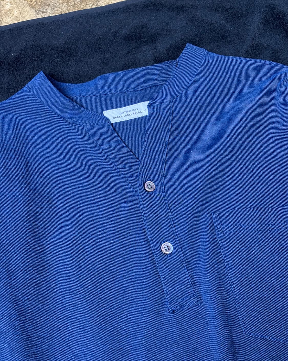 일본빈티지  헨리넥 셔츠 상품이미지3