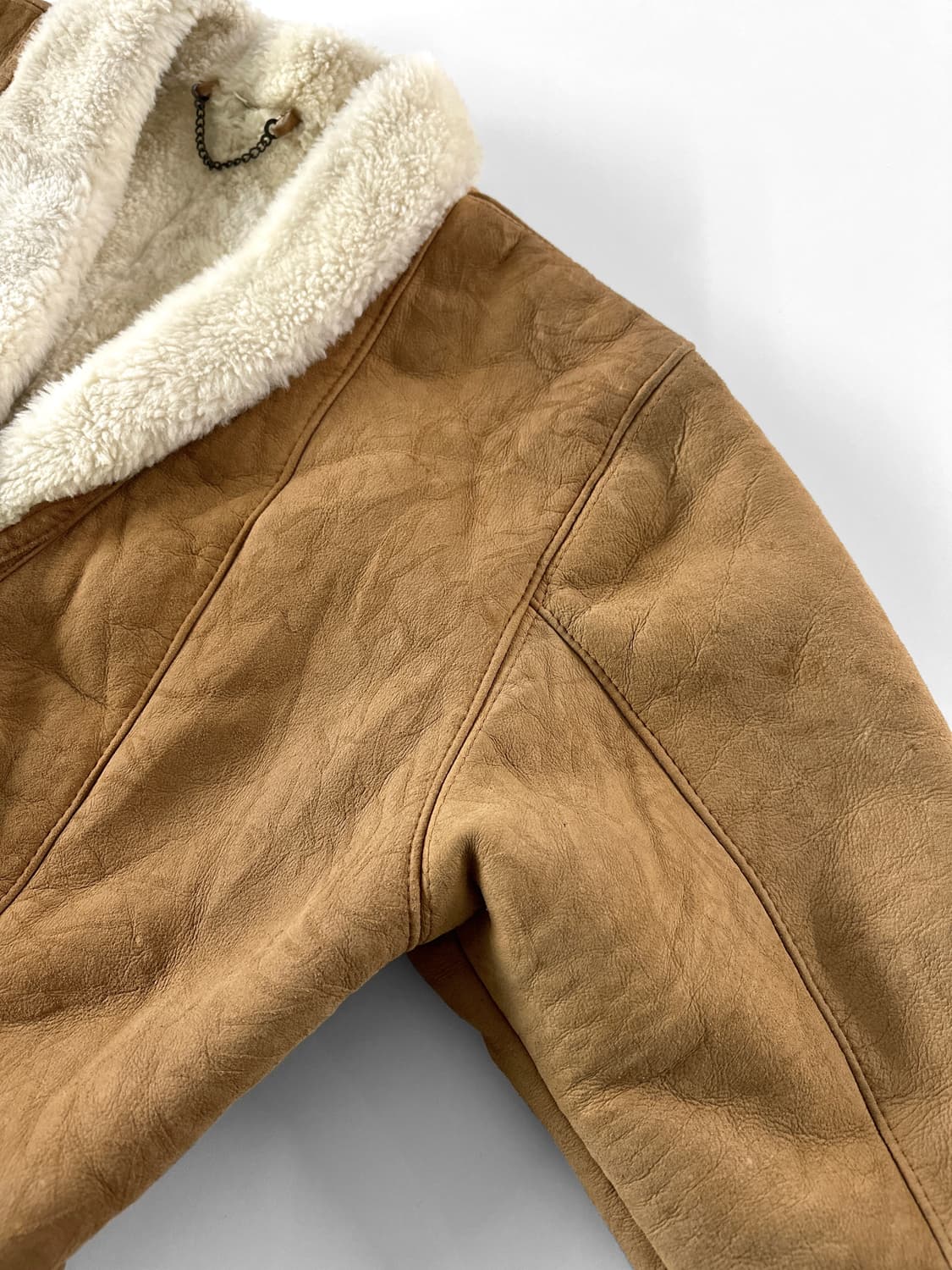 80~90s 빈티지 램스킨 시어링 무스탕 자켓 상품이미지5