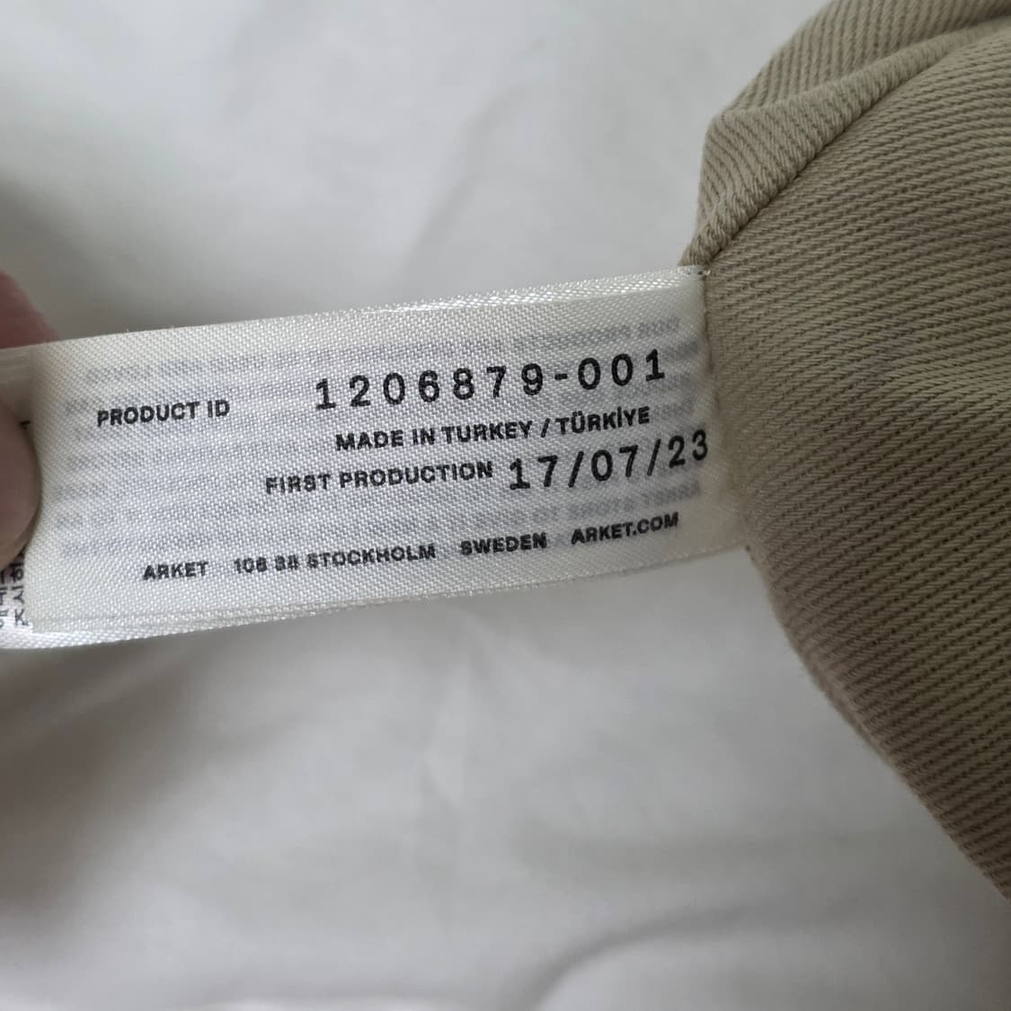 아르켓 커브드 스웨이드백 베이지 판매합니다. 상품이미지7