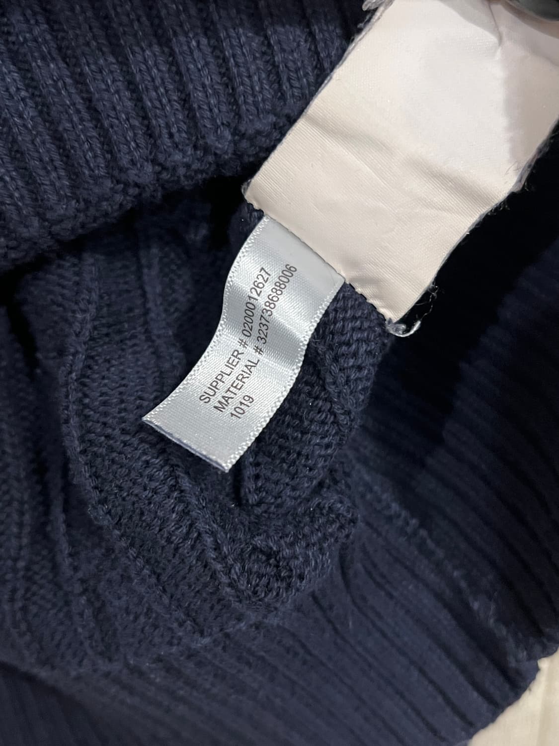 일본 폴로랄프로렌 케이블 꽈배기 니트 M 네이비 상품이미지6