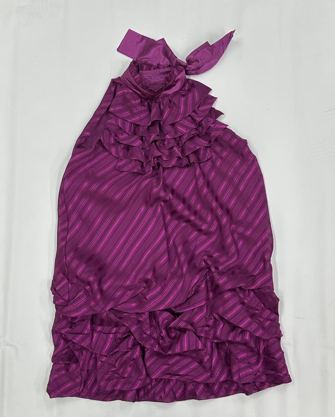 🍷슈슈룬 바닐라 변신복 미니 원피스🍷홀터넥 리본 셔링 무도회 마계   상품이미지3