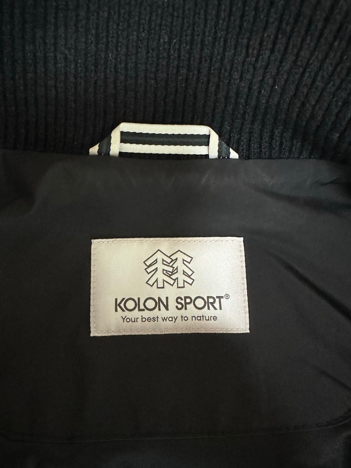 코오롱스포츠 구스다운 니트 하이브리드 다운자켓 105 상품이미지4