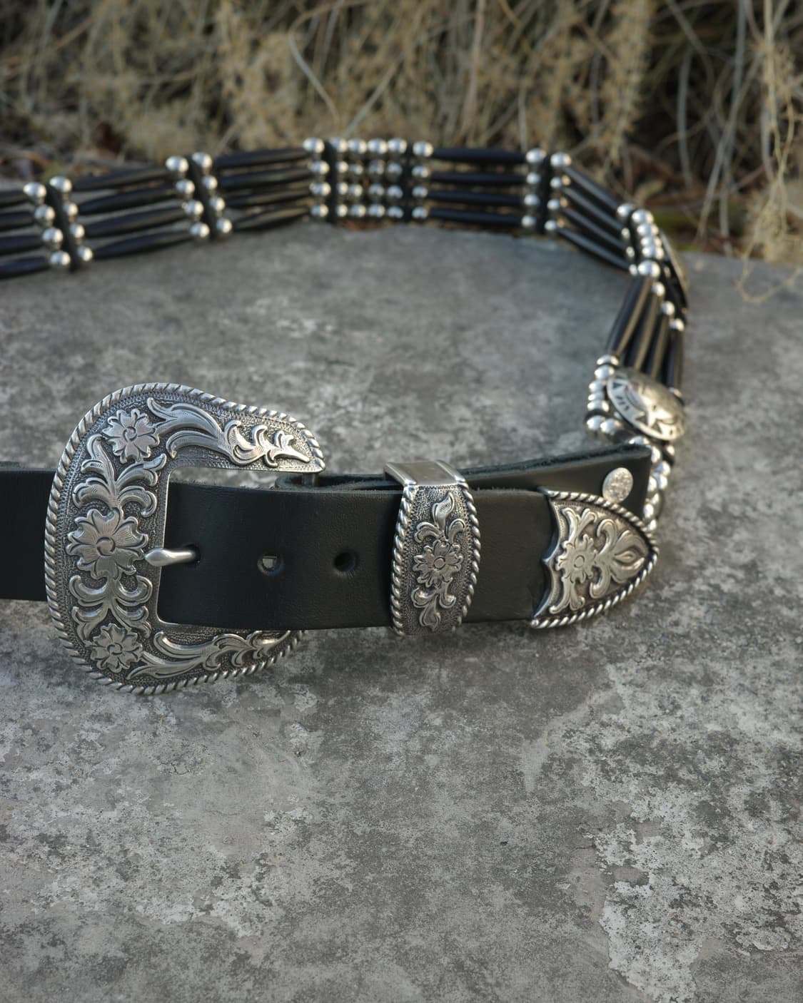 빈티지 헤어파이프 콘초 웨스턴 벨트 상품이미지2