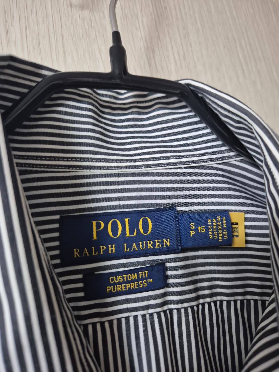 (정품) 폴로 랄프로렌  커스텀핏 포플린 셔츠 스몰 (95) 큐알택 상품이미지5