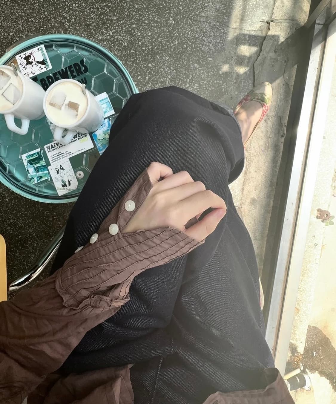 빈티지 핀턱 코튼 블라우스 상품이미지5