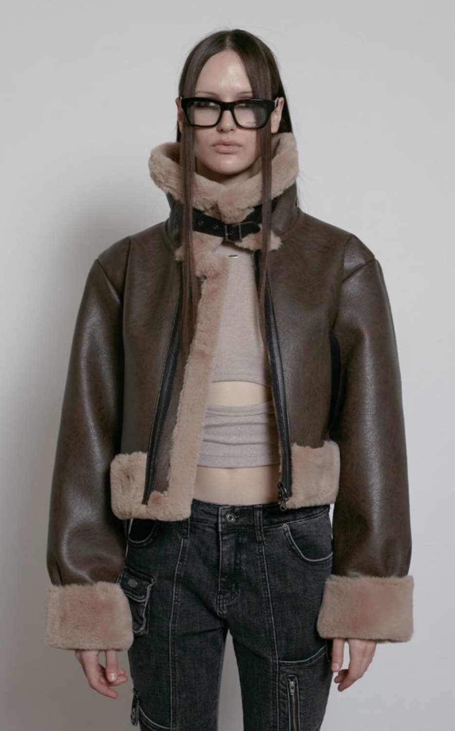 보헤미안서울 무스탕 브라운 상품이미지1