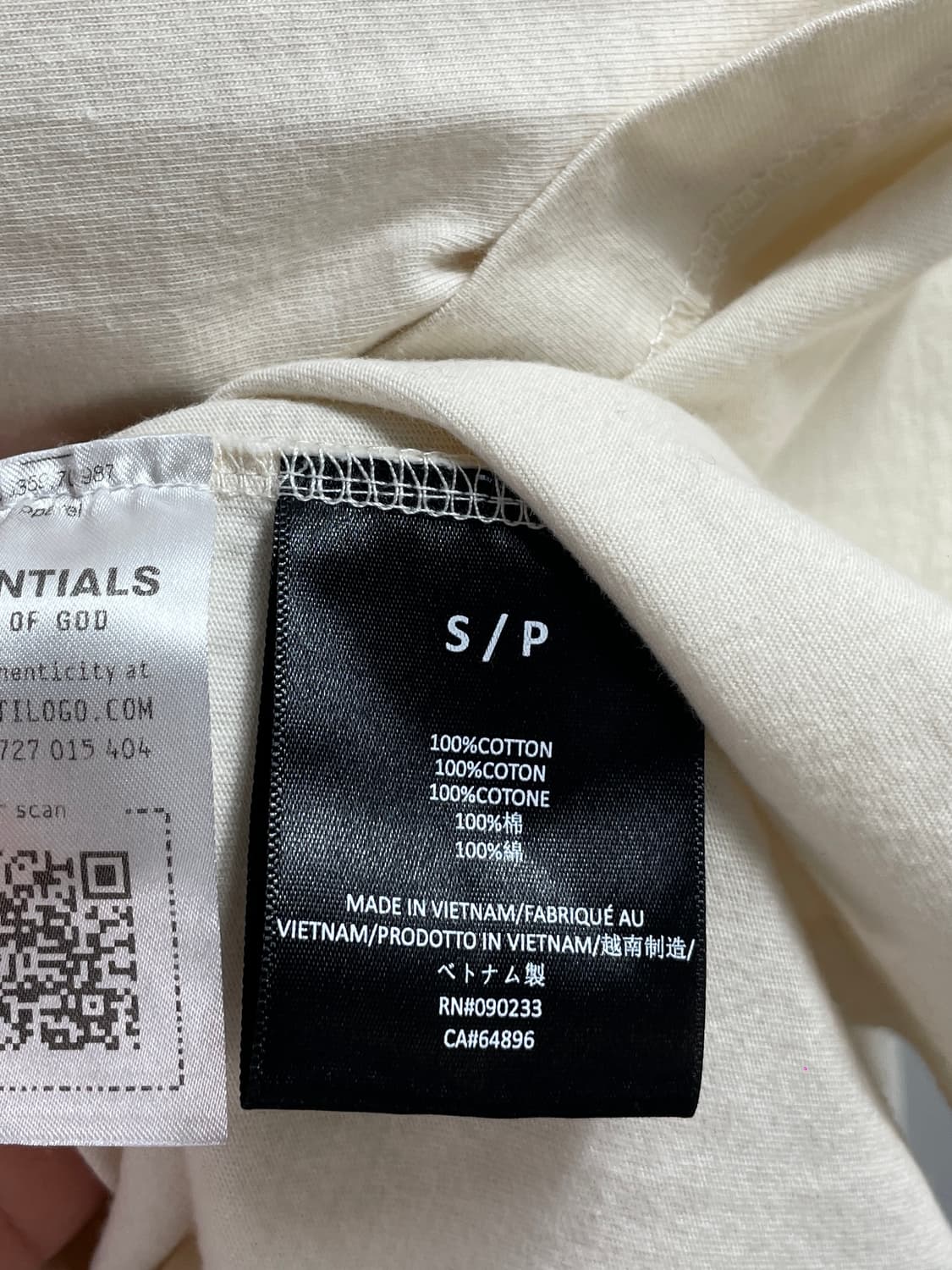 피어오브갓 빅로고 롱슬리브 긴팔티 (on.251) 상품이미지6