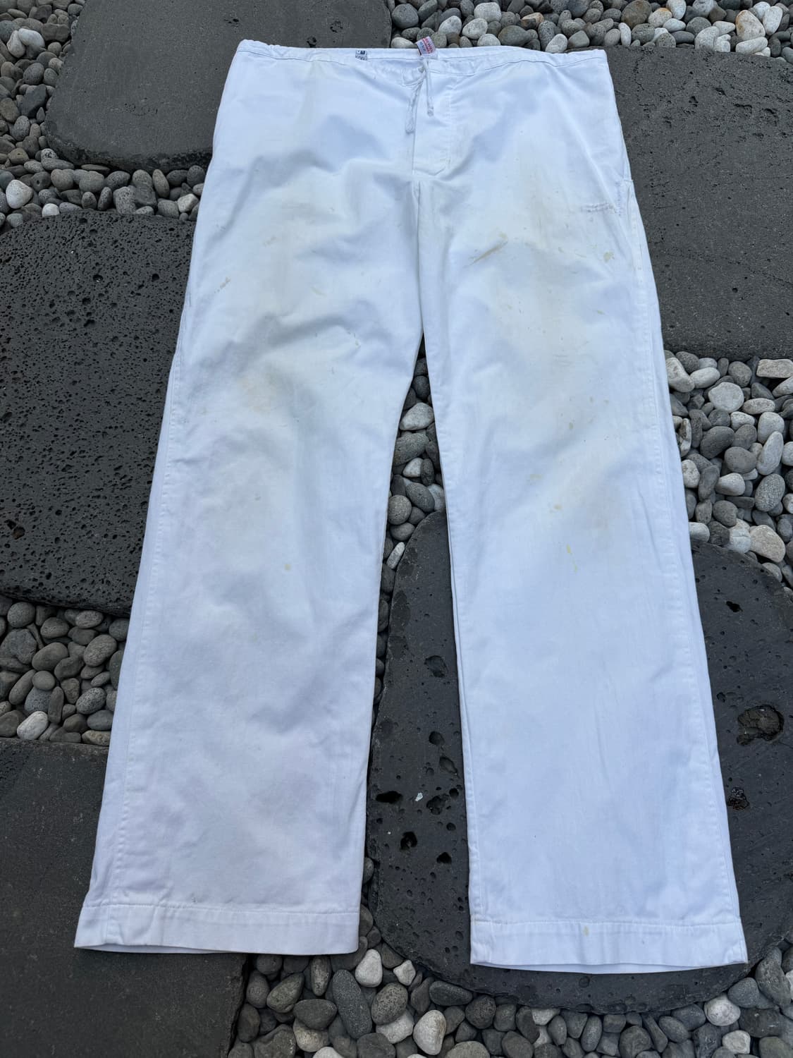 DISTRESSED 1970s AUSTRIAN WHITE 70s 워크팬츠 상품이미지1