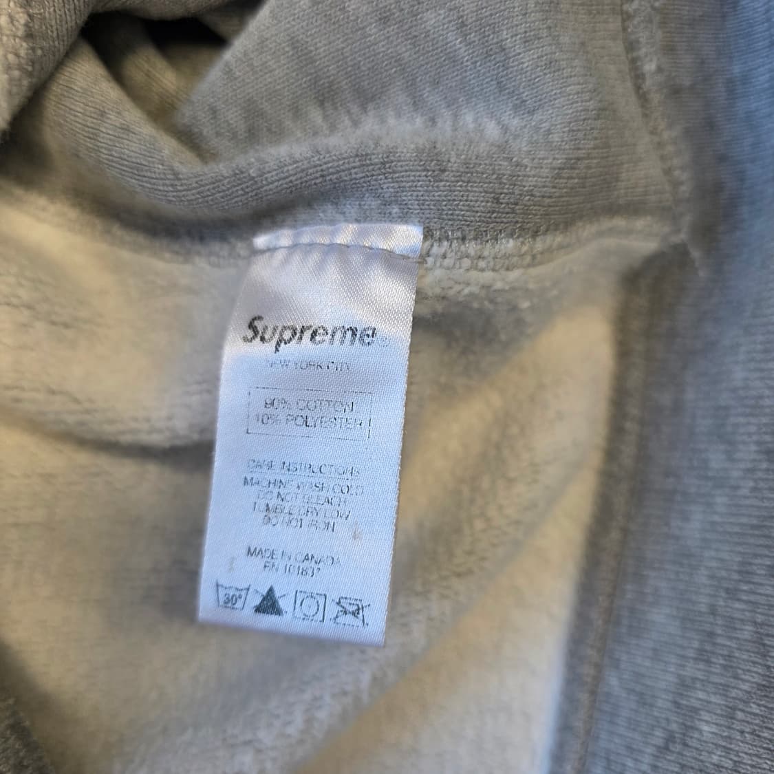 [M]슈프림 레드 박스로고 후드티 그레이 상품이미지6