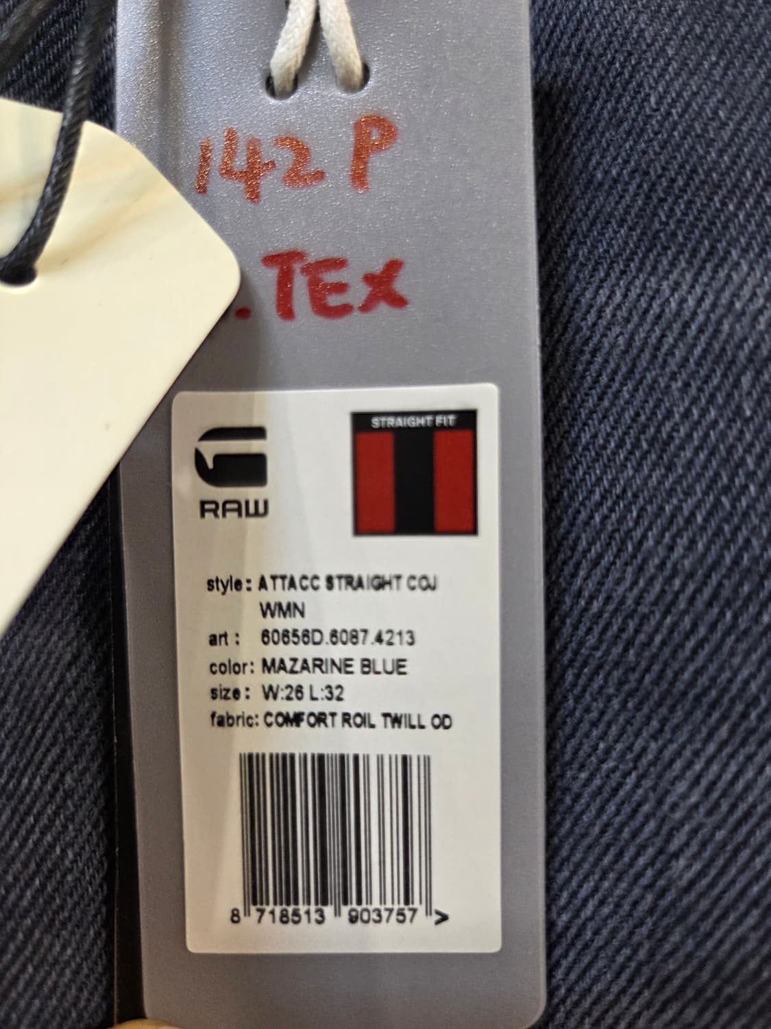 G-Star RAW 데님 블랙진 새상품(w26/L32) 상품이미지6