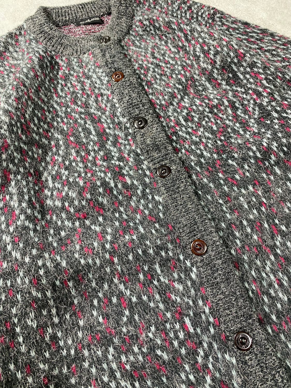 [L] Vintage 빈티지 에스닉 모헤어 울 니트 가디건 상품이미지4