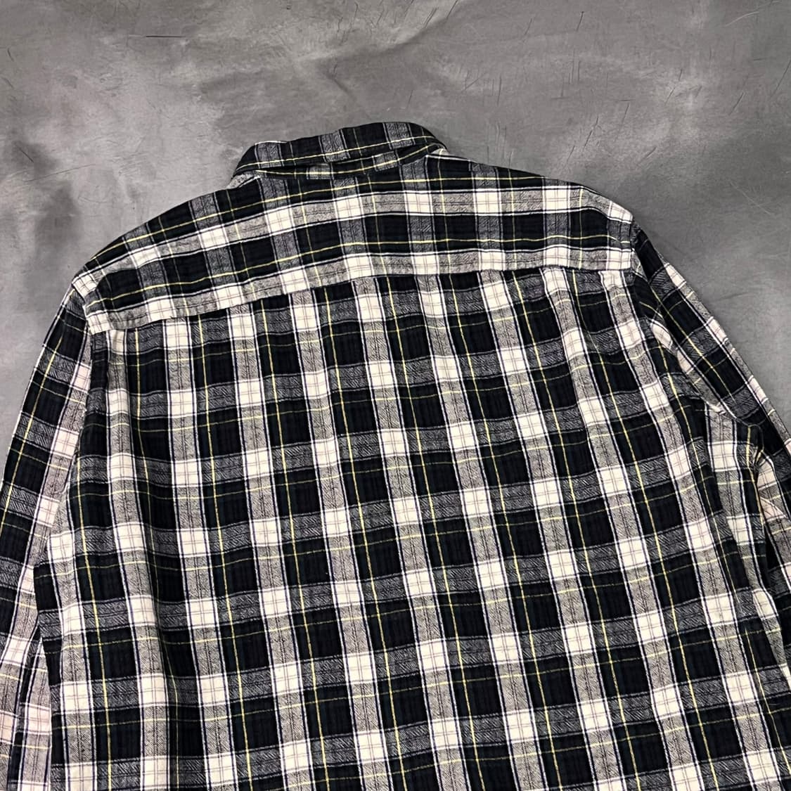  엘엘빈 하프 버튼 체크셔츠 y14543 상품이미지5