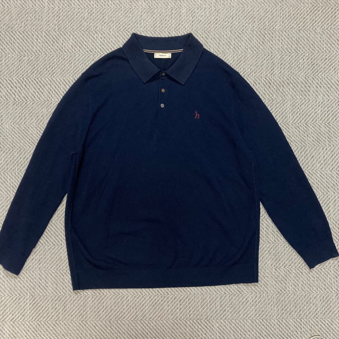 (115)해지스 네이비 모 카라니트티 상품이미지1