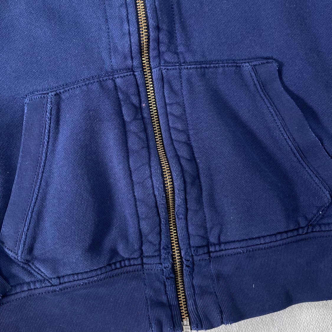 95 폴로랄프로렌 와플 블루 후드집업 상품이미지6