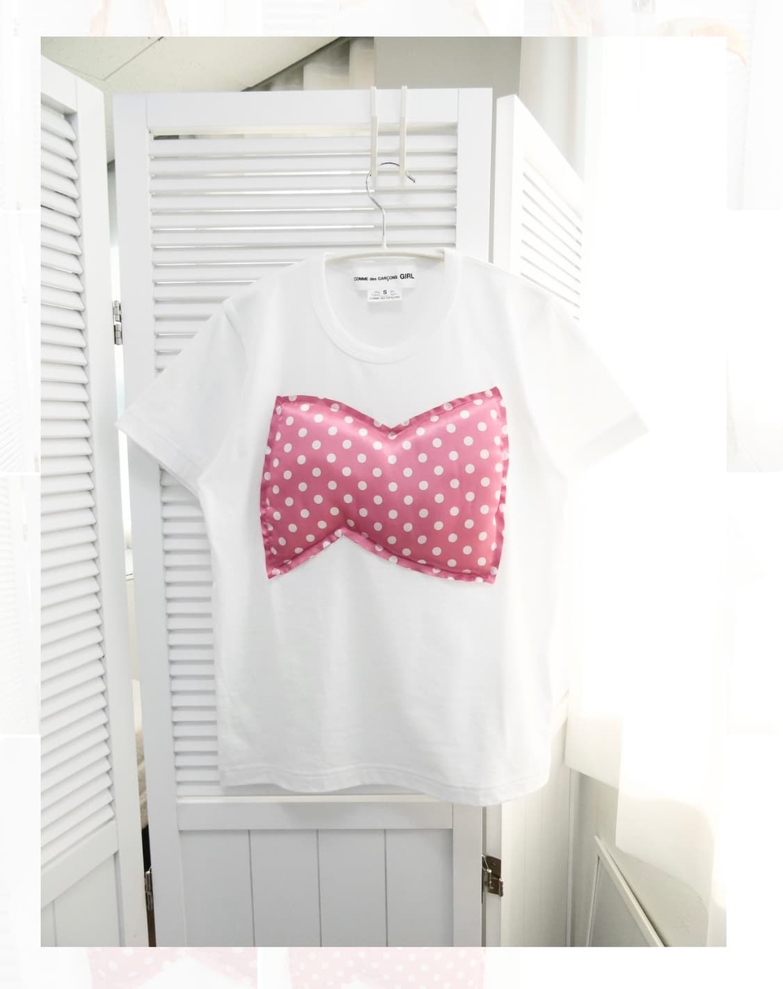 꼼데가르송 걸 리본쿠션 탑 상품이미지1