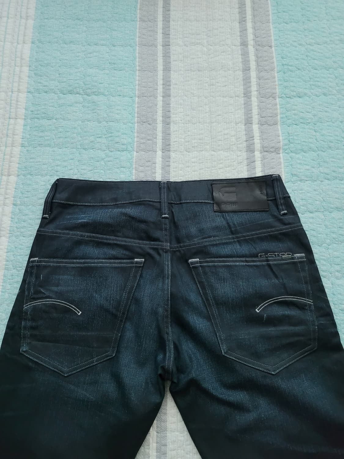 지스타로우 Gstarraw. 3301 다크블루워싱 반코팅진. 32사이즈 상품이미지7