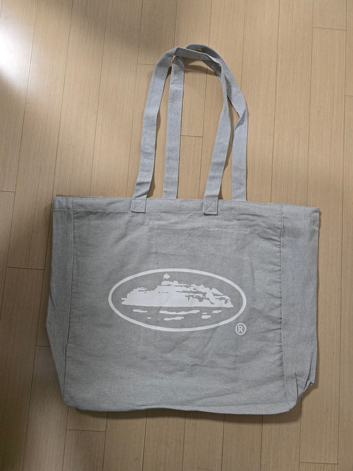 코르테이즈 캔버스 토트백 그레이 화이트 상품이미지1