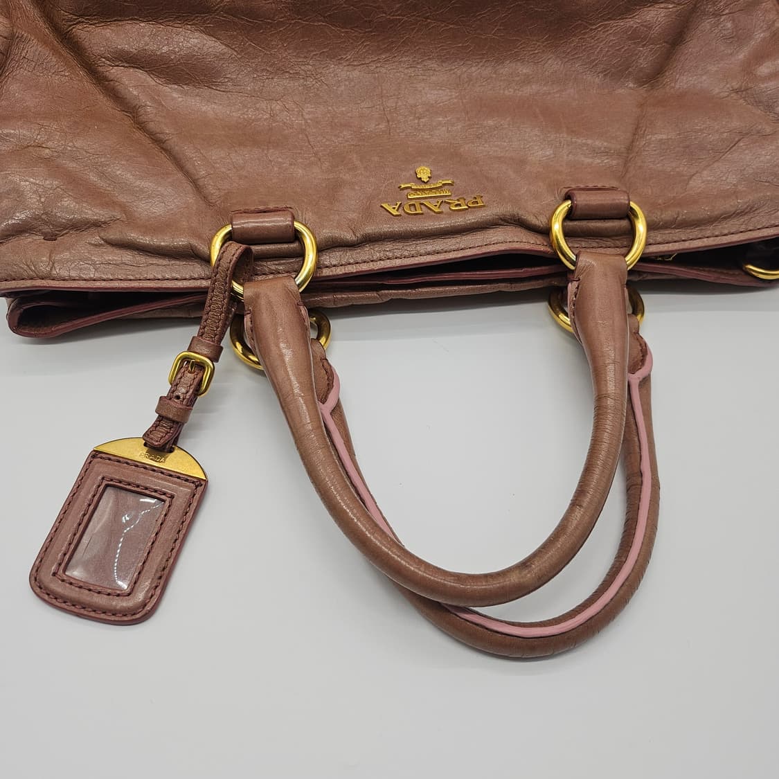 정품 프라다 비텔로 투웨이백 (핑크) 상품이미지7