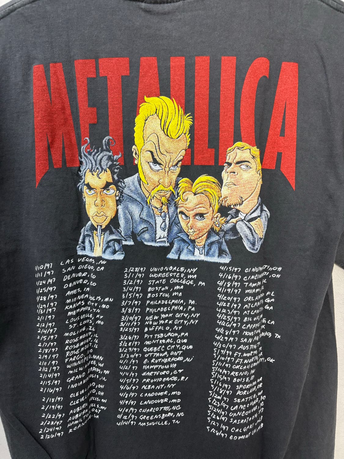 메탈리카 밴드 캐리커쳐 반팔 A2921 상품이미지5