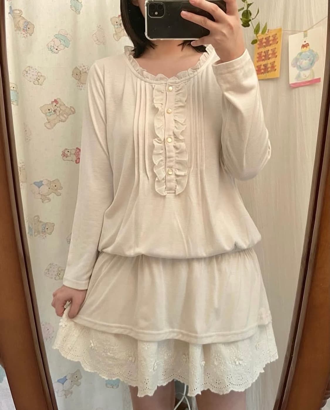 모리 찰랑 프릴 티셔츠 상품이미지1