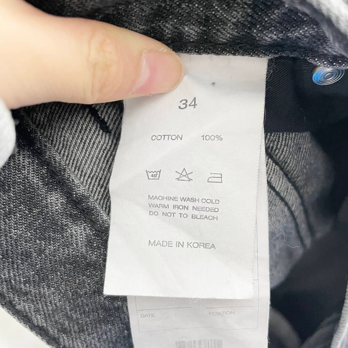 F1 인스턴트펑크(Instant Funk) 인스턴트 데님 34사이즈 상품이미지5