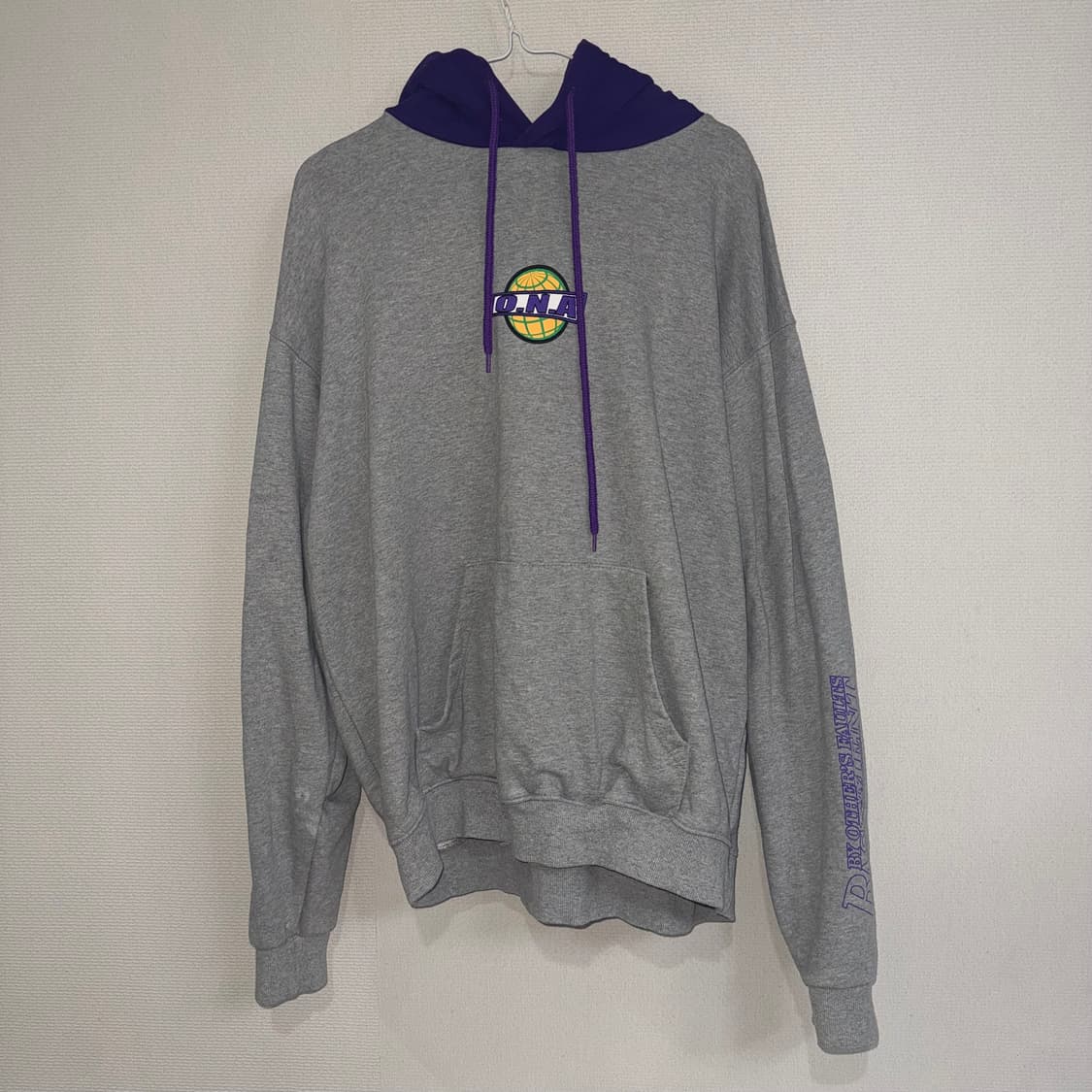 오엔에이 컬러 콤비네이션 후디 그레이 M 상품이미지1