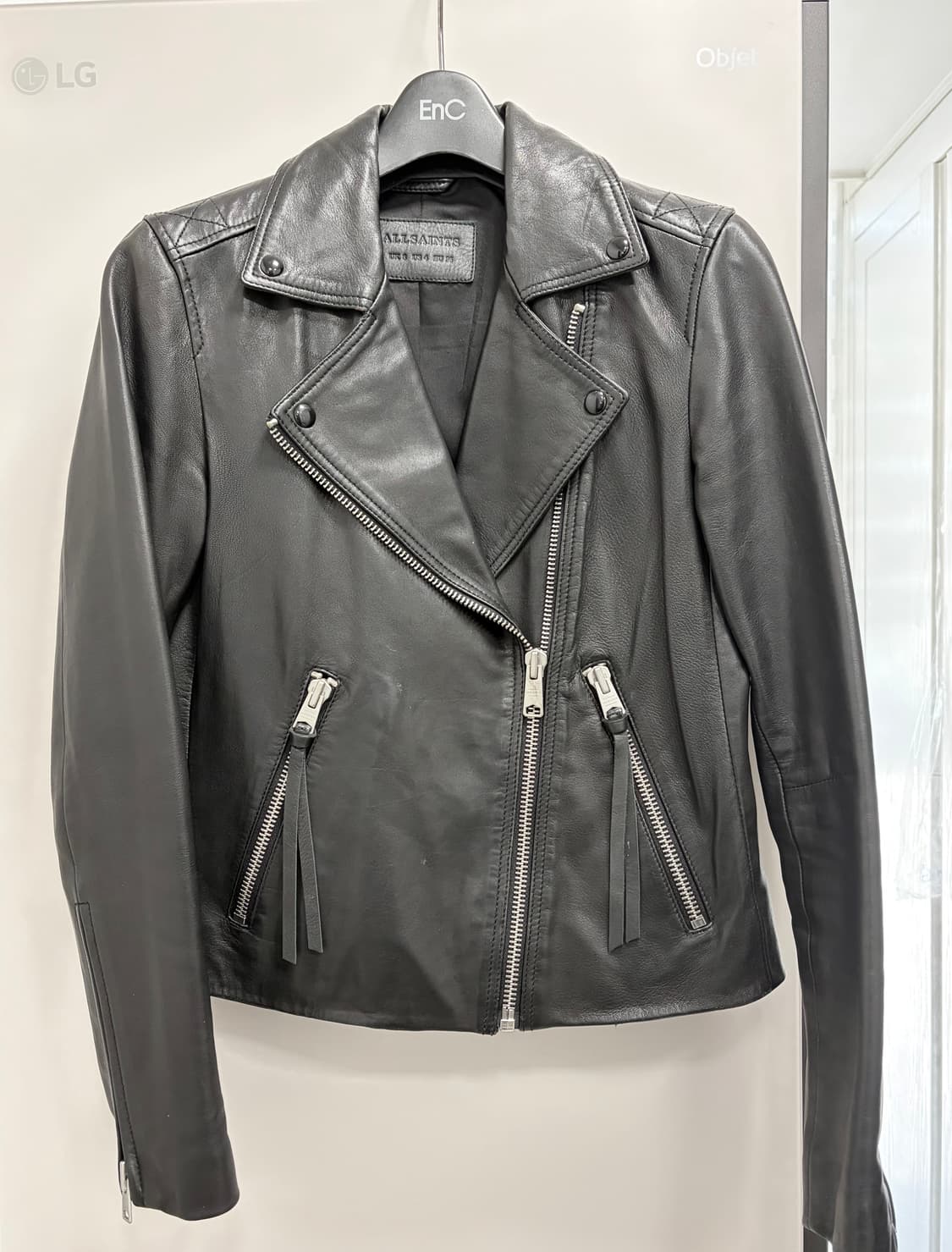 올세인츠 달비 바이커 가죽 라이더 자켓 상품이미지1