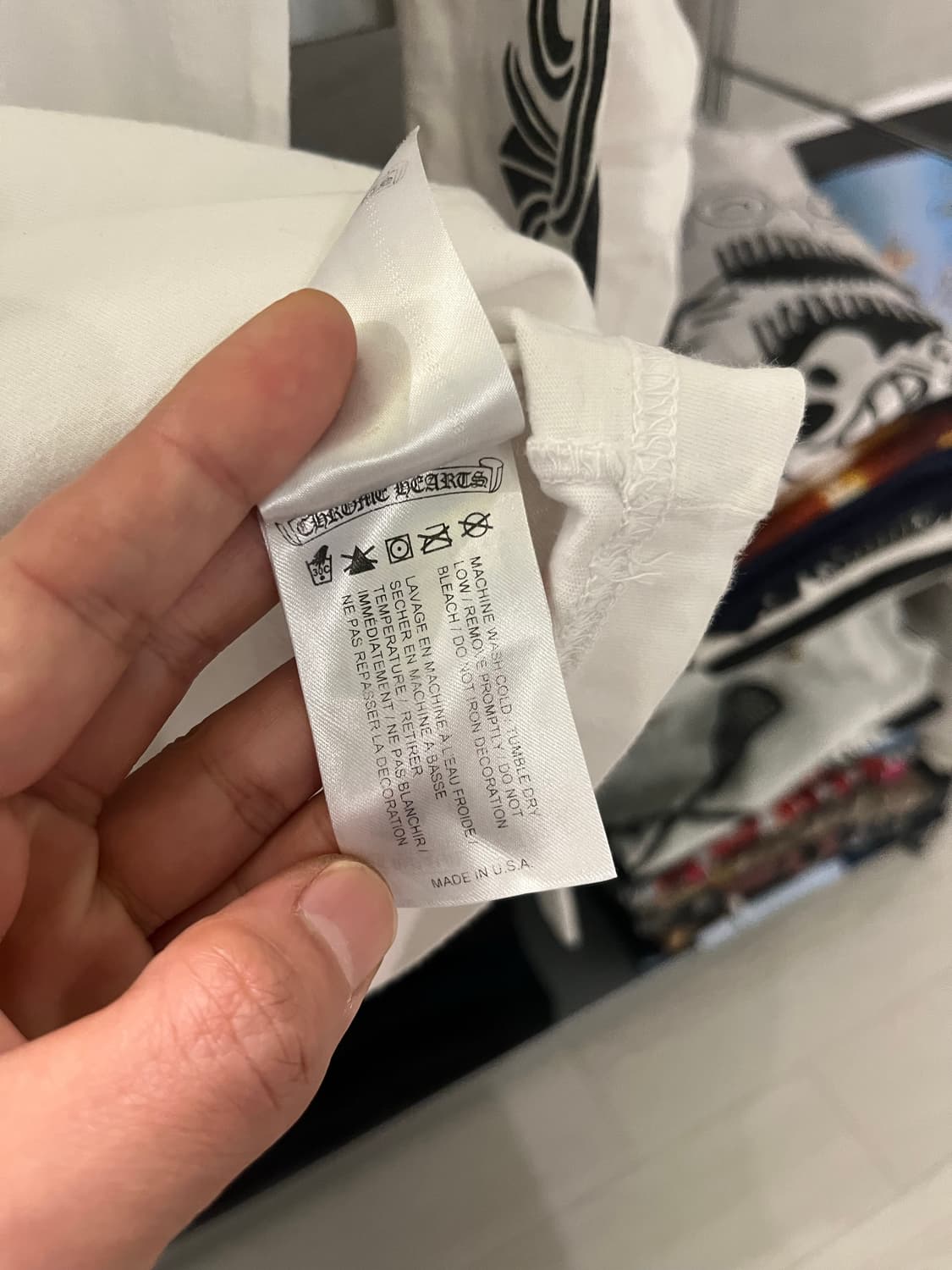 크롬하츠 홀스슈 플로랄 롱슬리브 화이트 L 상품이미지6