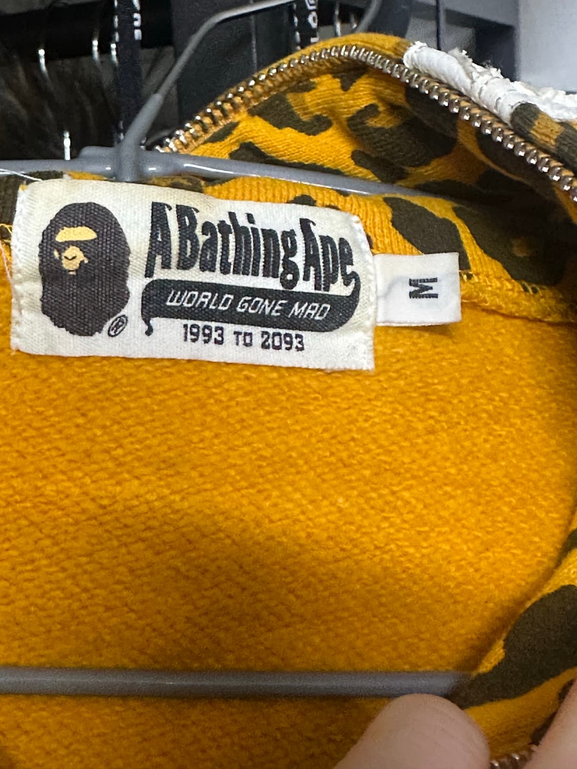 정품 베이프 레오파드 후드집업 상품이미지9