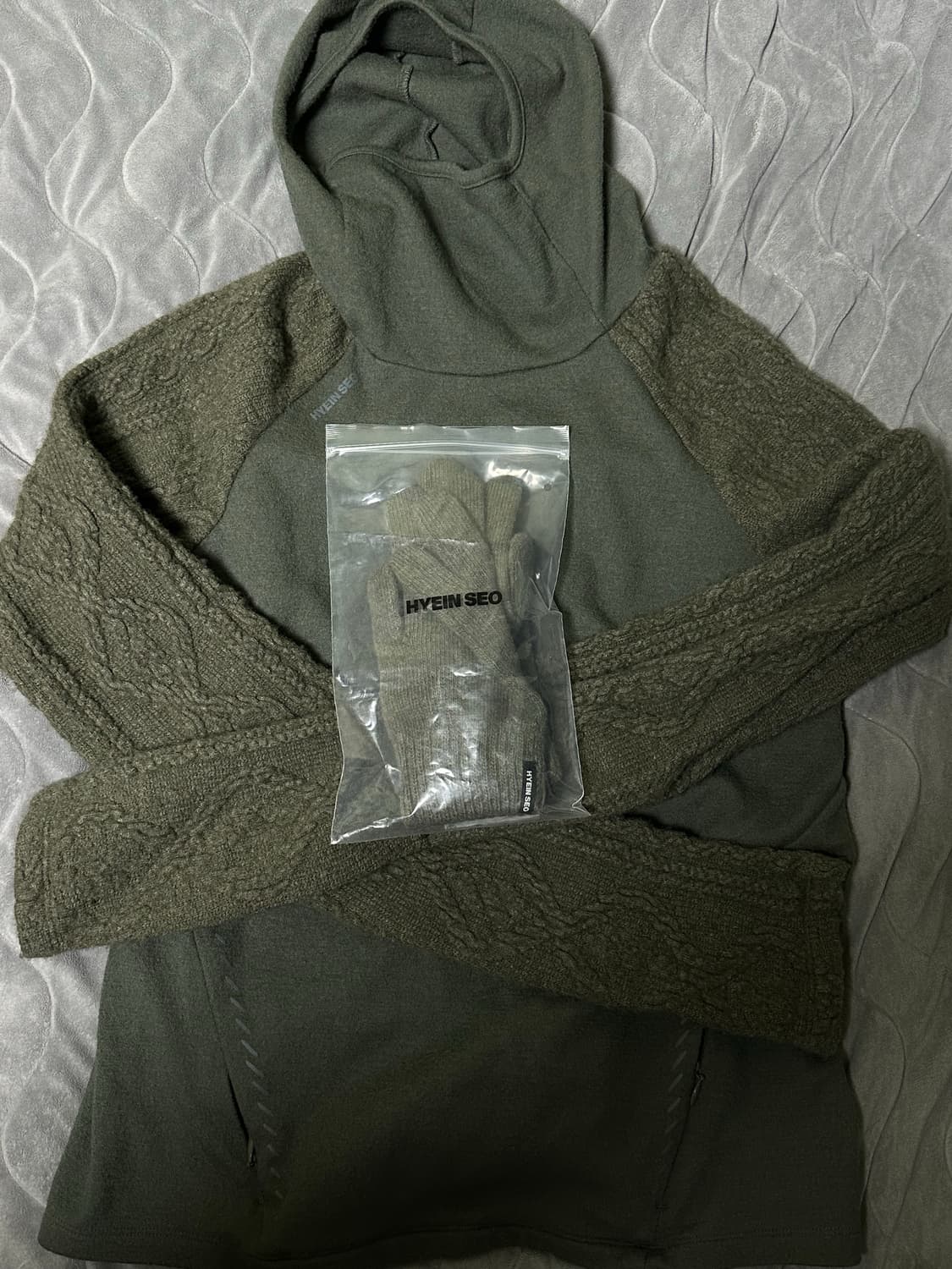 혜인서 테크울 후디 카키 2사이즈 상품이미지2