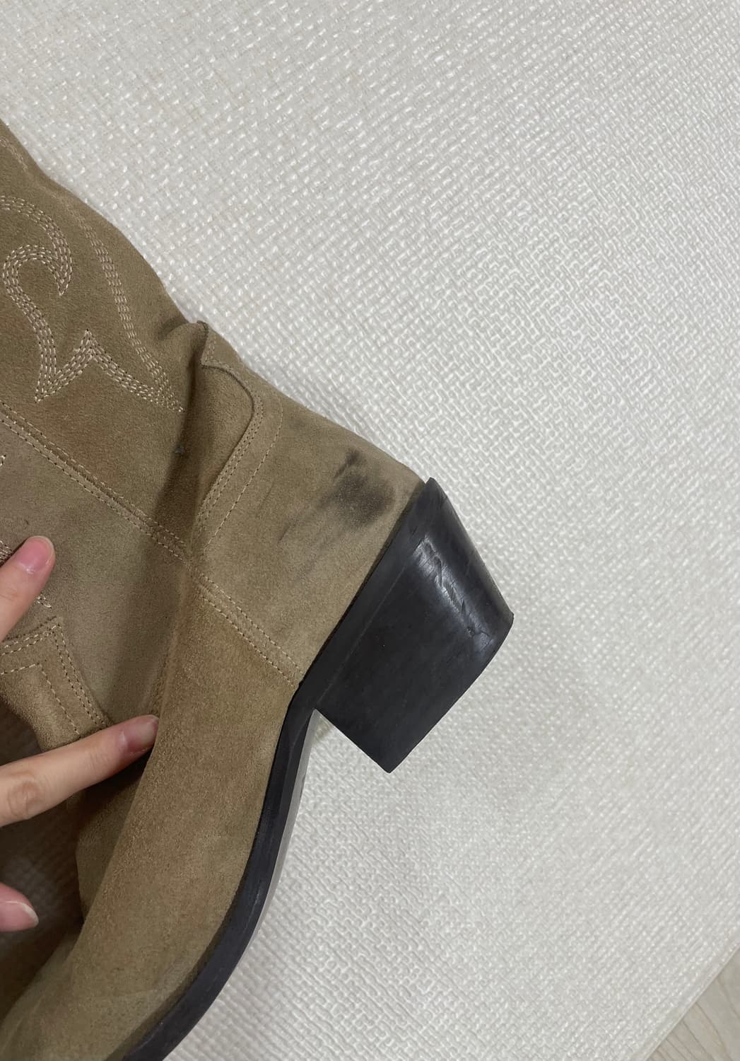 자라 스플릿 스웨이드 웨스턴 카우보이 부츠 상품이미지3