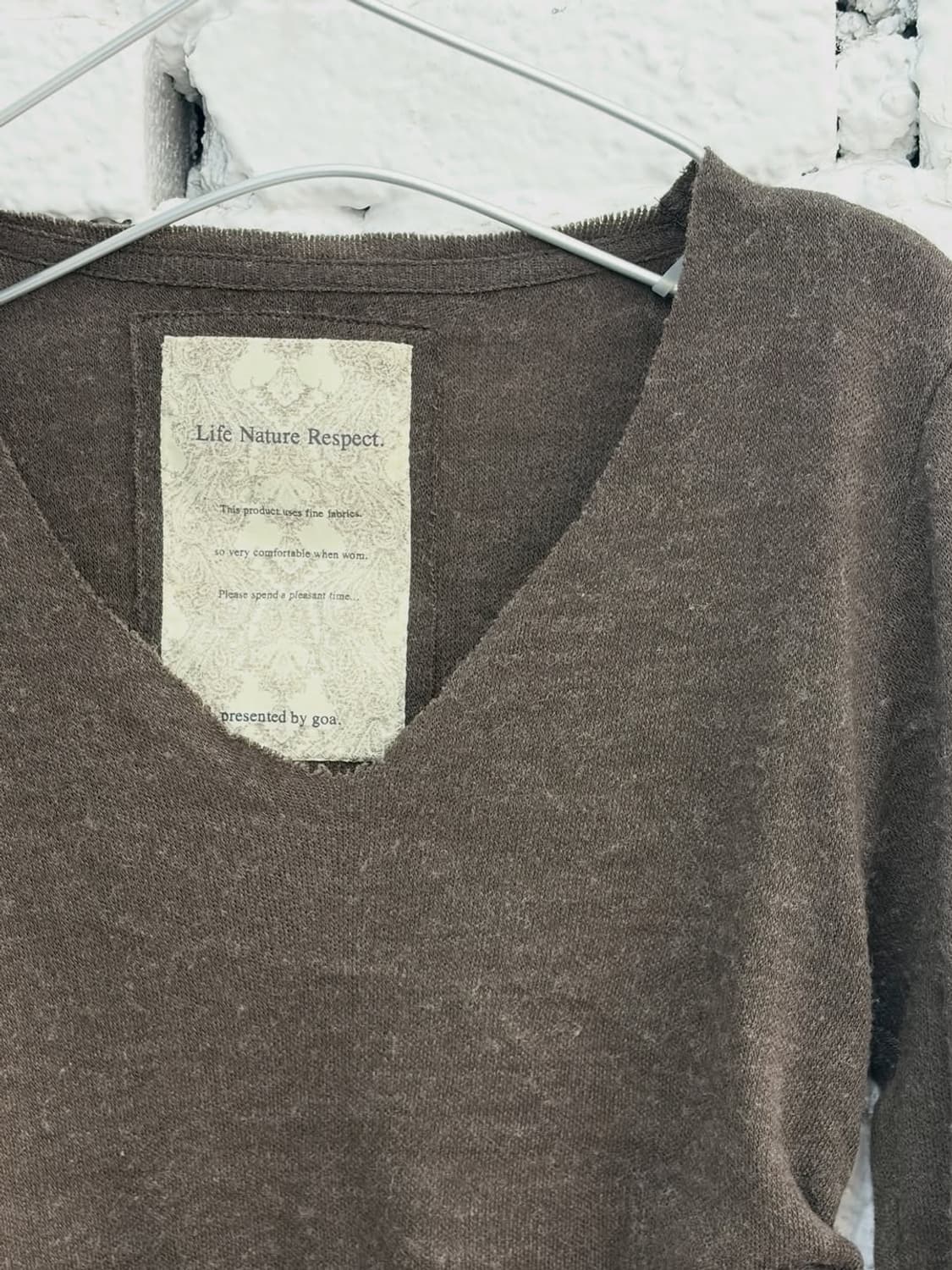 goa Asymmetric Shirring Long Sleeve Top 상품이미지7