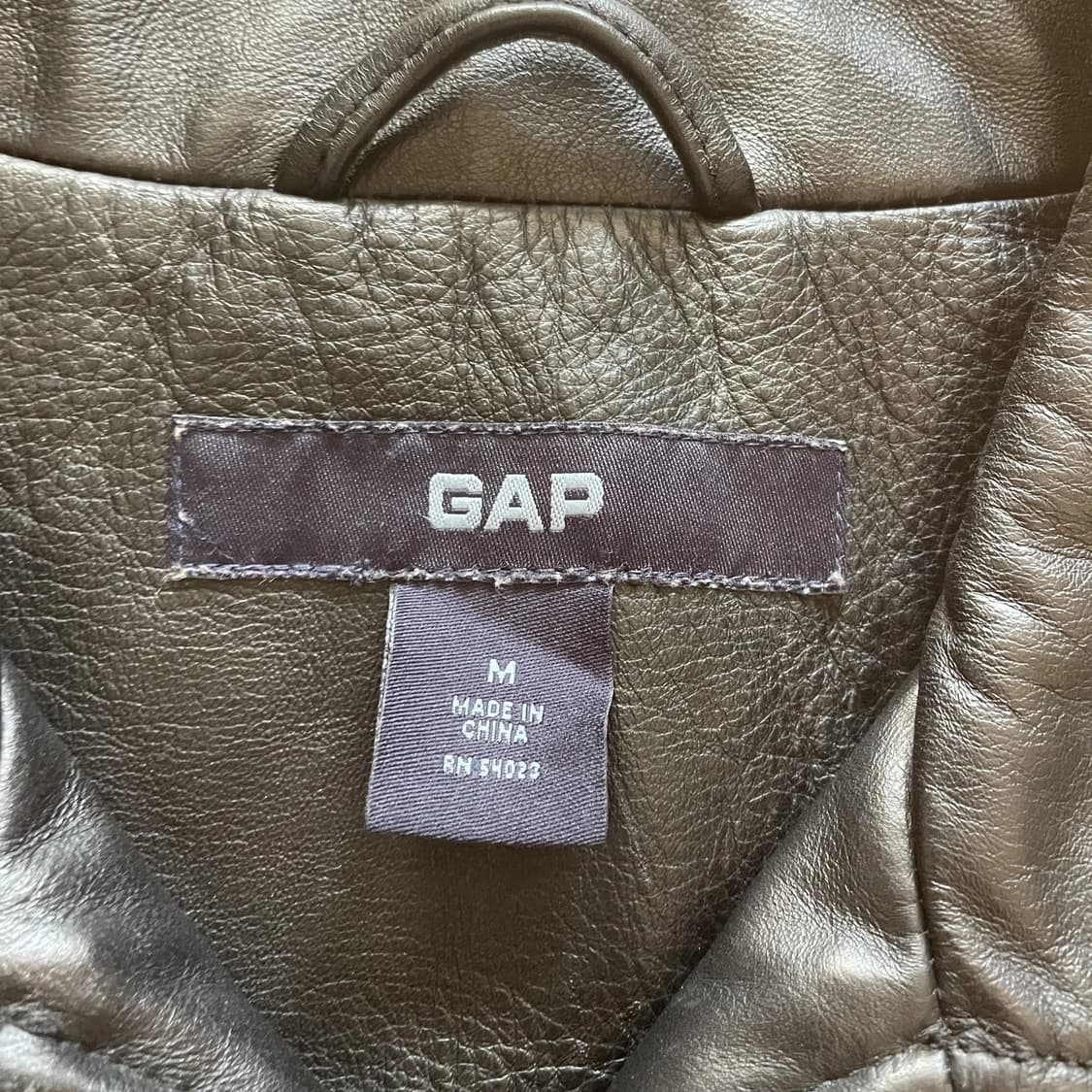 90s 올드 갭 빈티지 싱글 레더 자켓 상품이미지3