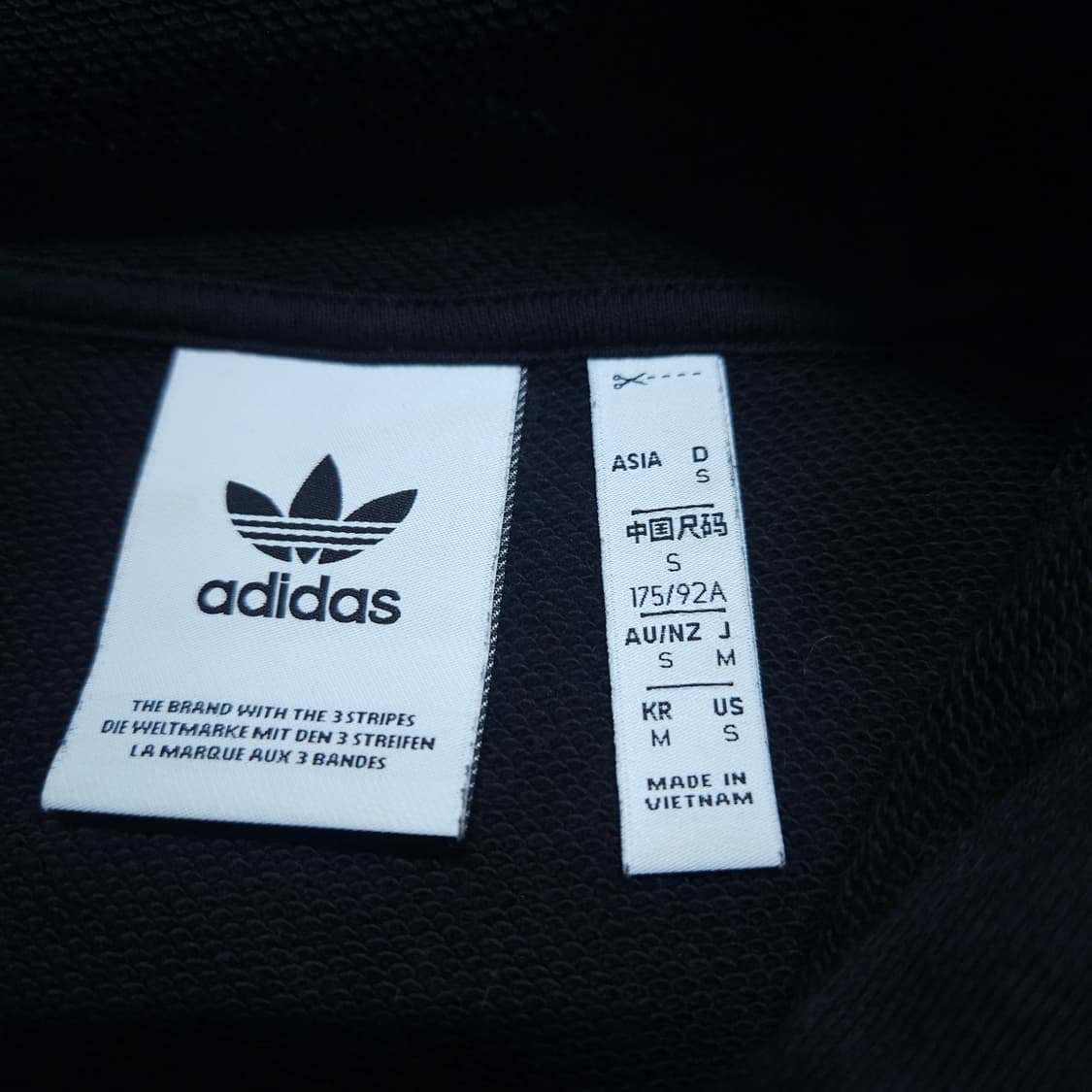 아디다스) M 남자 트라이컬러 후드티셔츠 / 왕눈이샵 상품이미지7