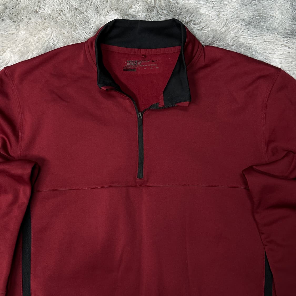 나이키 골프 버건디 하프집업 긴팔 XXL 상품이미지2