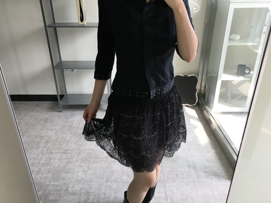 lace floral mini skirt 상품이미지7