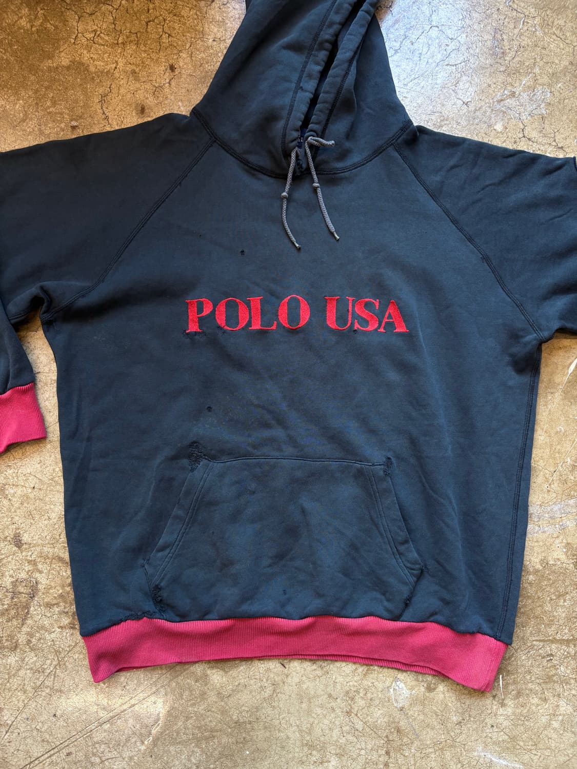 88년도 생산 korea 폴로 스웻 후디 상품이미지2