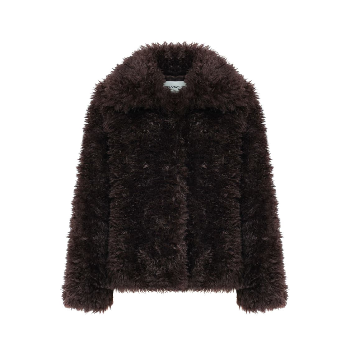 포니테일 퍼자켓 브라운 상품이미지1