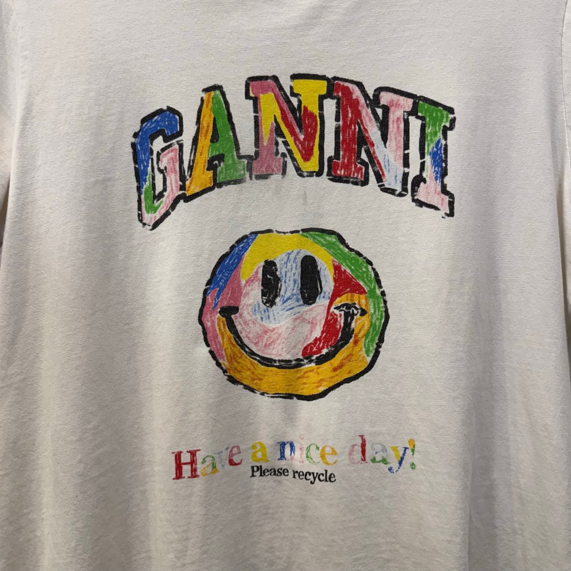 GANNI 스마일 반팔 L 상품이미지3